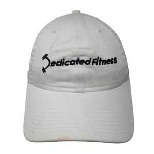 Dedicated Fitness Slideback Hat White OSFM Embroidered New Era 9Twenty